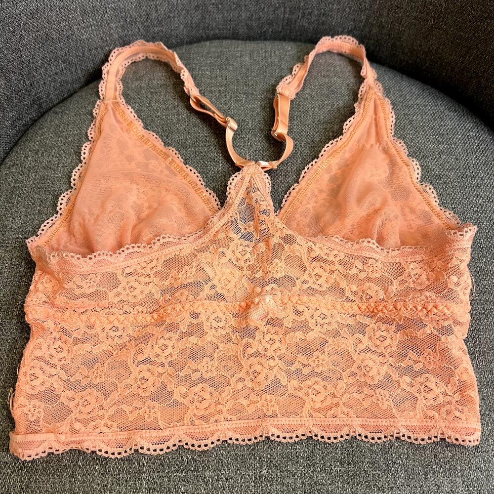 Victoria's Secret Y2K lace bralette top cami peach size XS - Picture 4 of 4